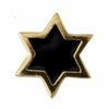 Lettere di design Star a ciondolo smaltato, nero/oro