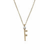 Design Letters Necklace In Pure Gold, F