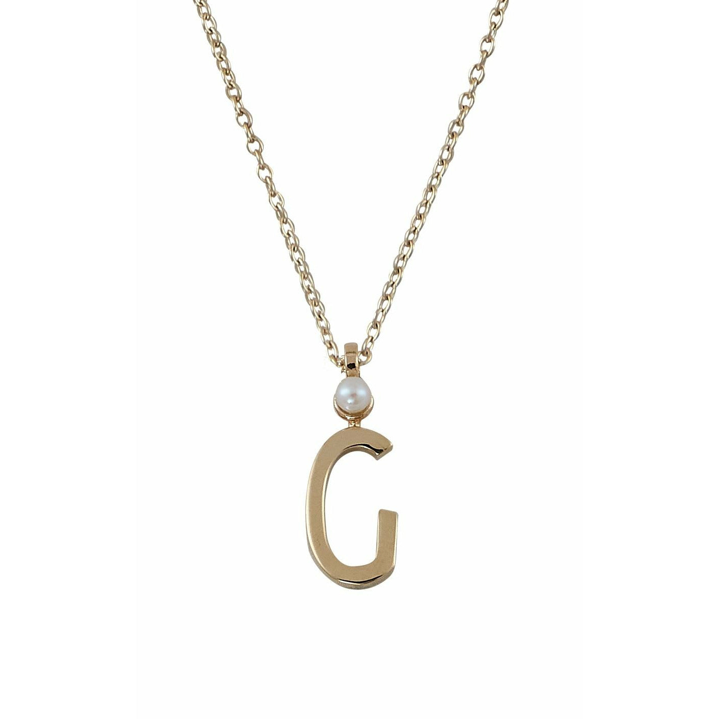 Design Letters Halskette aus reinem Gold, G