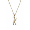 Design Letters Halskette aus reinem Gold, K
