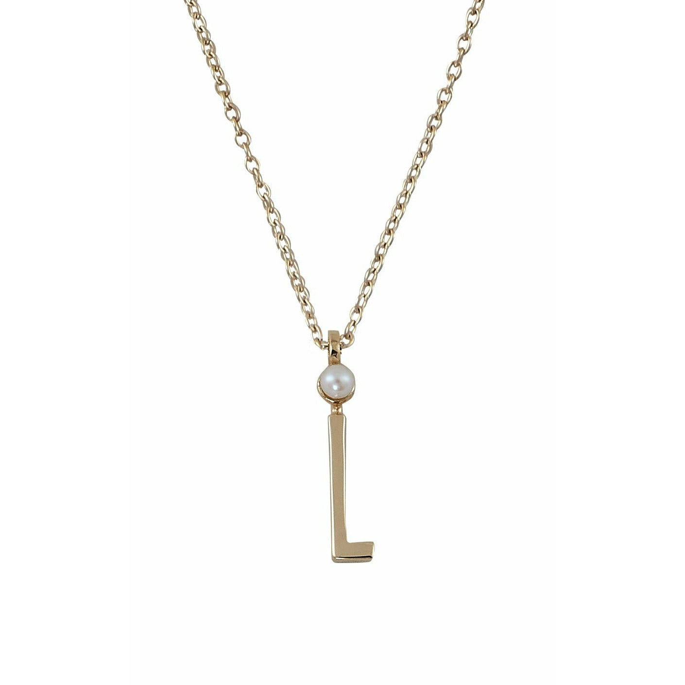 Design Letters Halskette aus reinem Gold, L