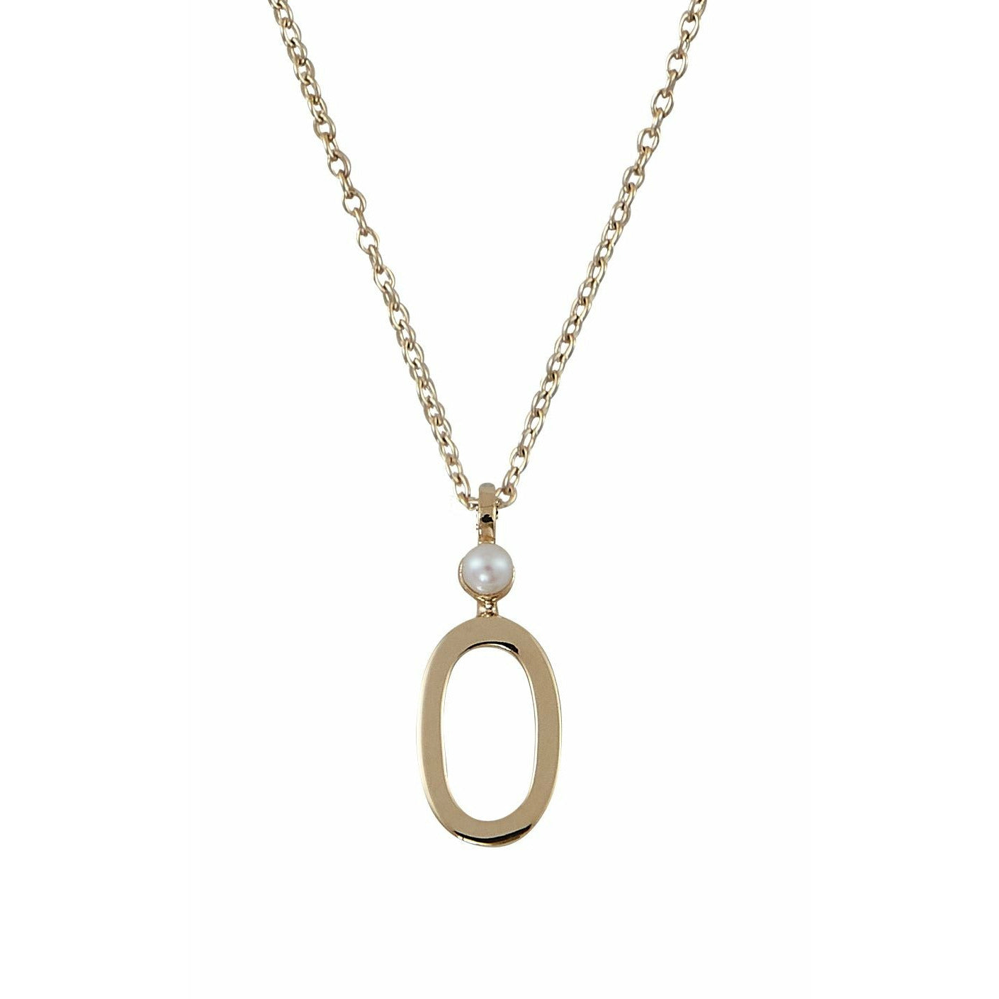 Design Letters Ketting in puur goud, o