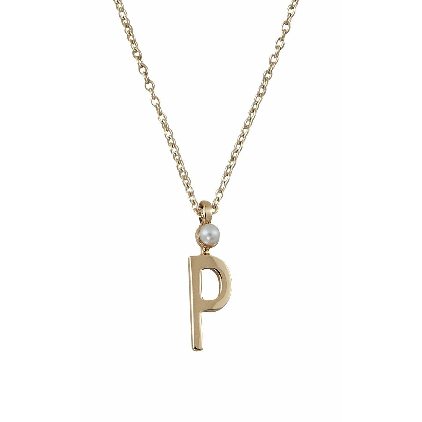 Design Letters Halsband i rent guld, P