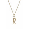 Design Letters Halskette aus reinem Gold, R