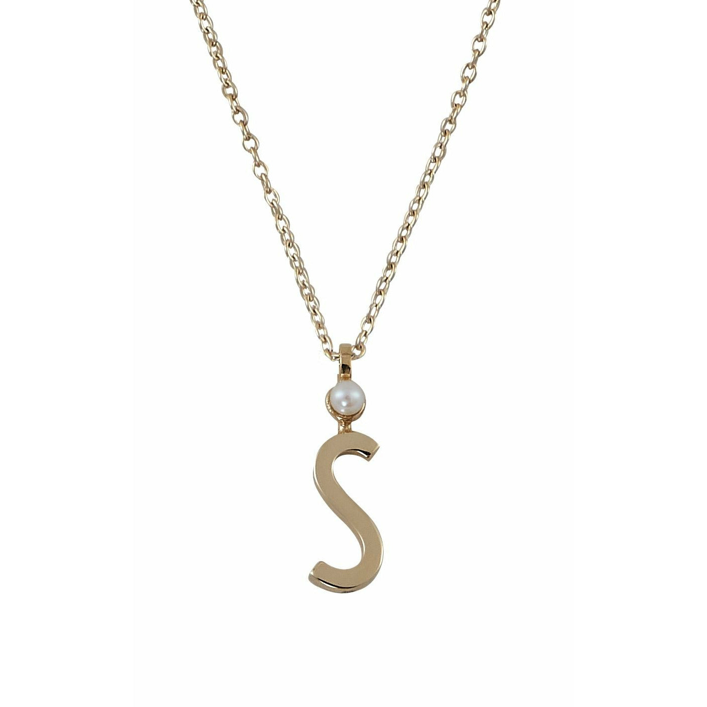 Design Letters Halskette aus reinem Gold, S