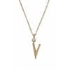 Design Letters Halskette aus reinem Gold, V