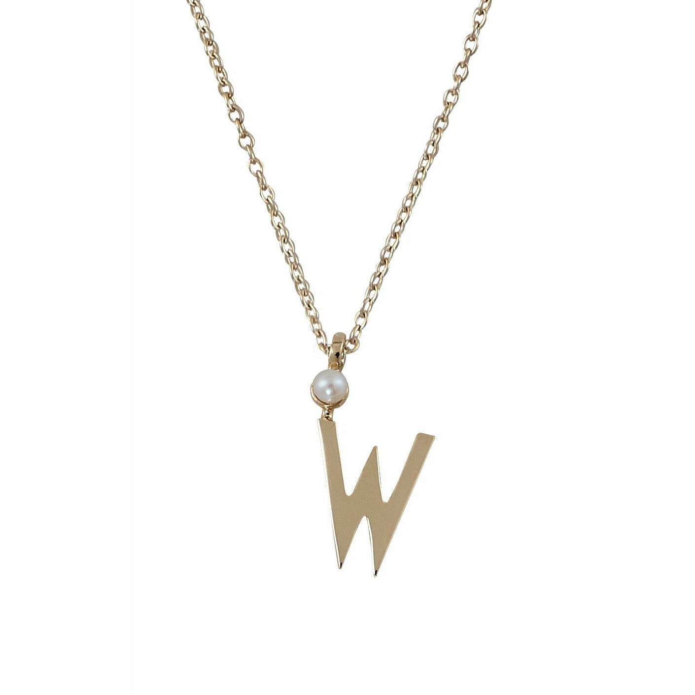Design Letters Ketting in puur goud, w
