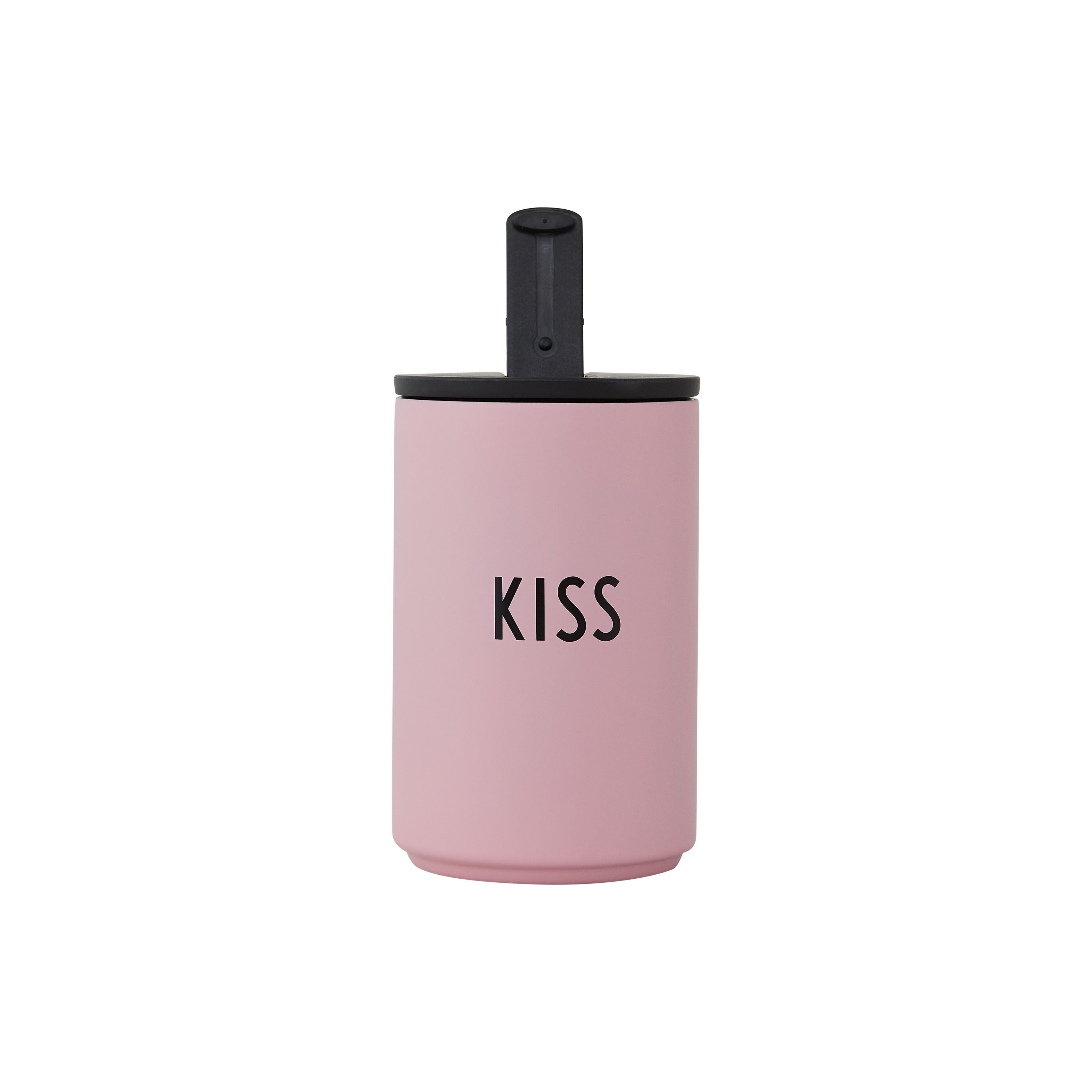 Design Letters Insulated Mug Kiss, Pink