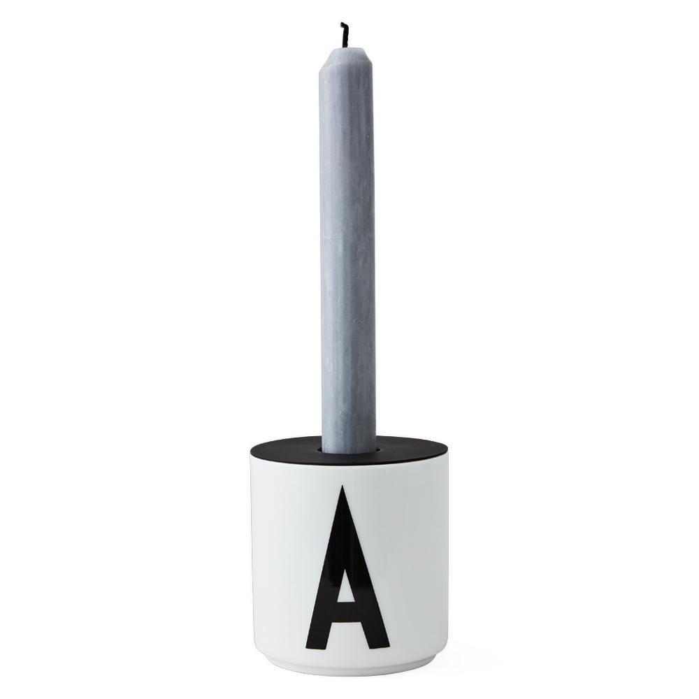 Letras de diseño La vela mantiene inserto para tazas ABC, negro