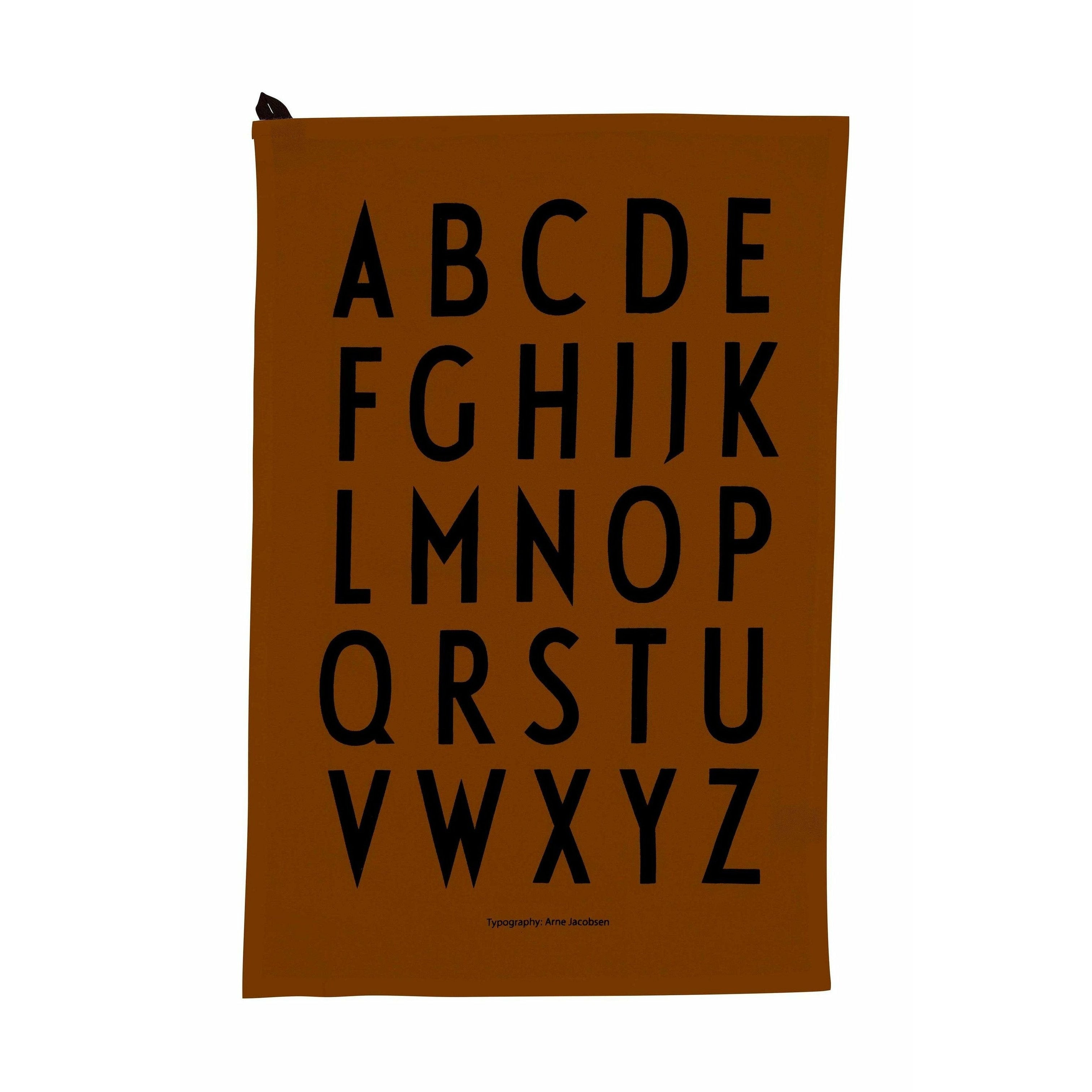 Design Letters Klassieke theedoek set van 2, bruin