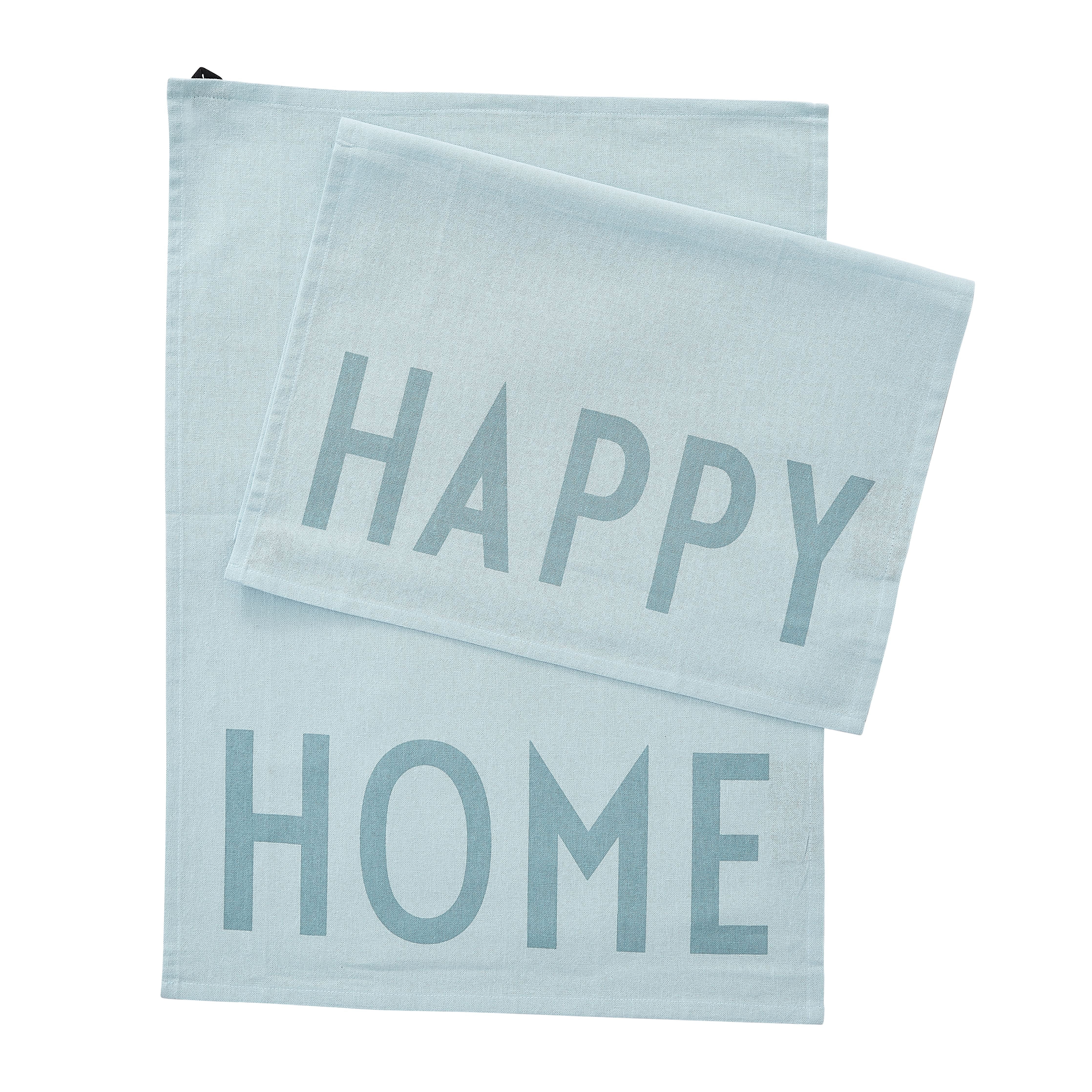 Letras de diseño Hogar favorita de toallas, azul claro