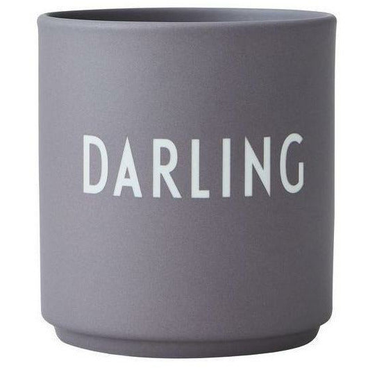 Taza favorita de la carta de diseño Dusty Purple, Darling