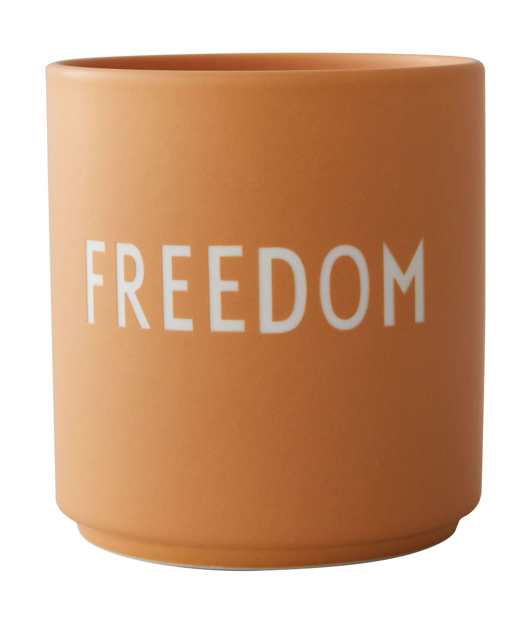 Libertad de taza favorita de la carta de diseño, naranja
