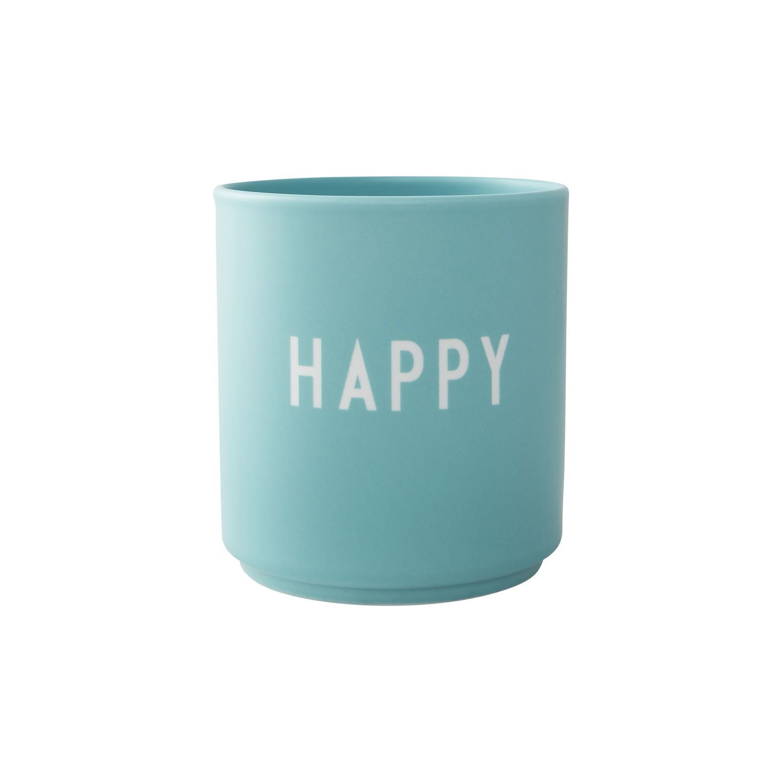 设计信的最喜欢的杯子快乐，海蓝宝石蓝色