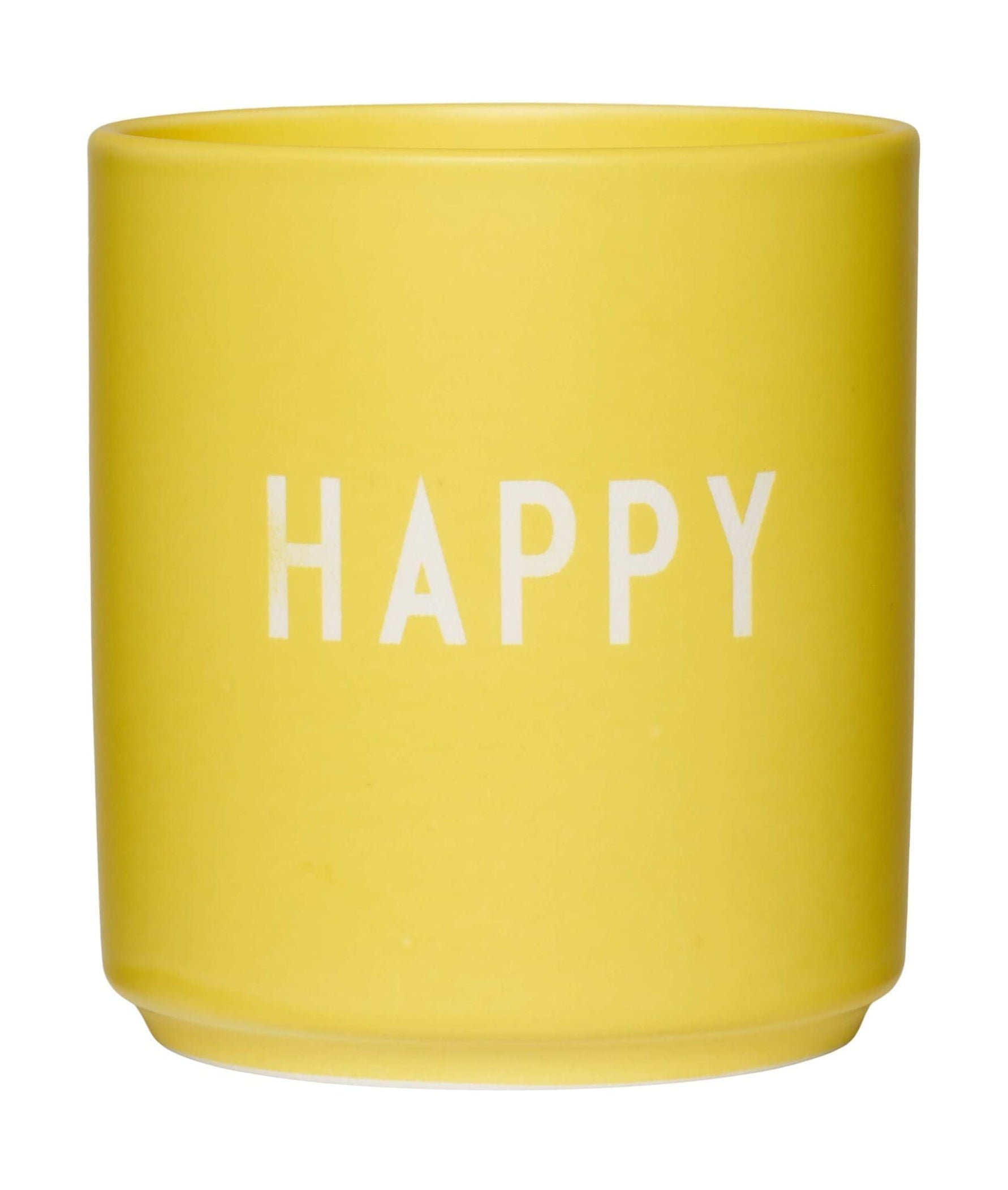 Mug da tazza preferita per lettere di design felice, giallo