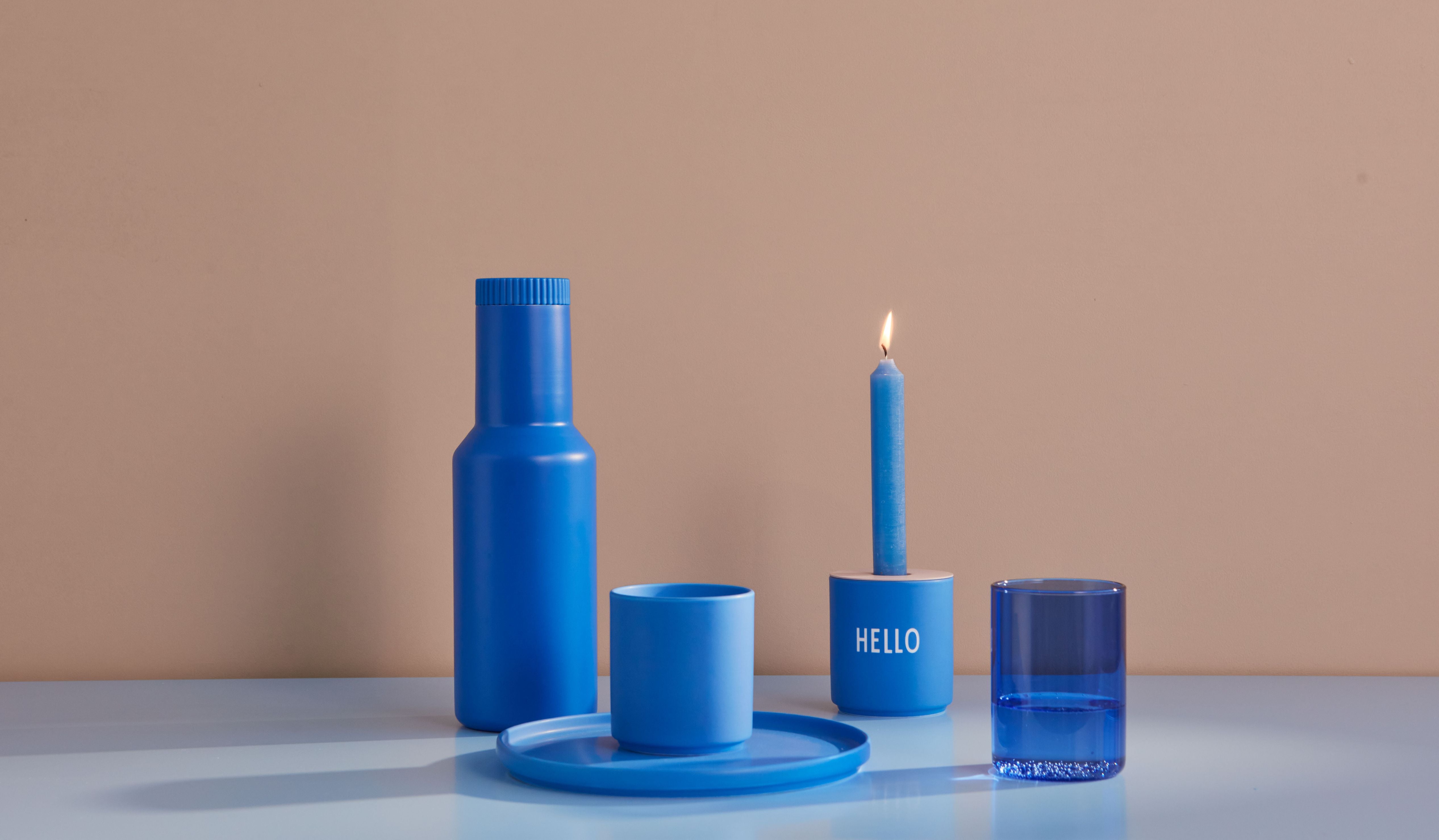 Design Letter's Favorite Mug Hello, Cobalt Blue