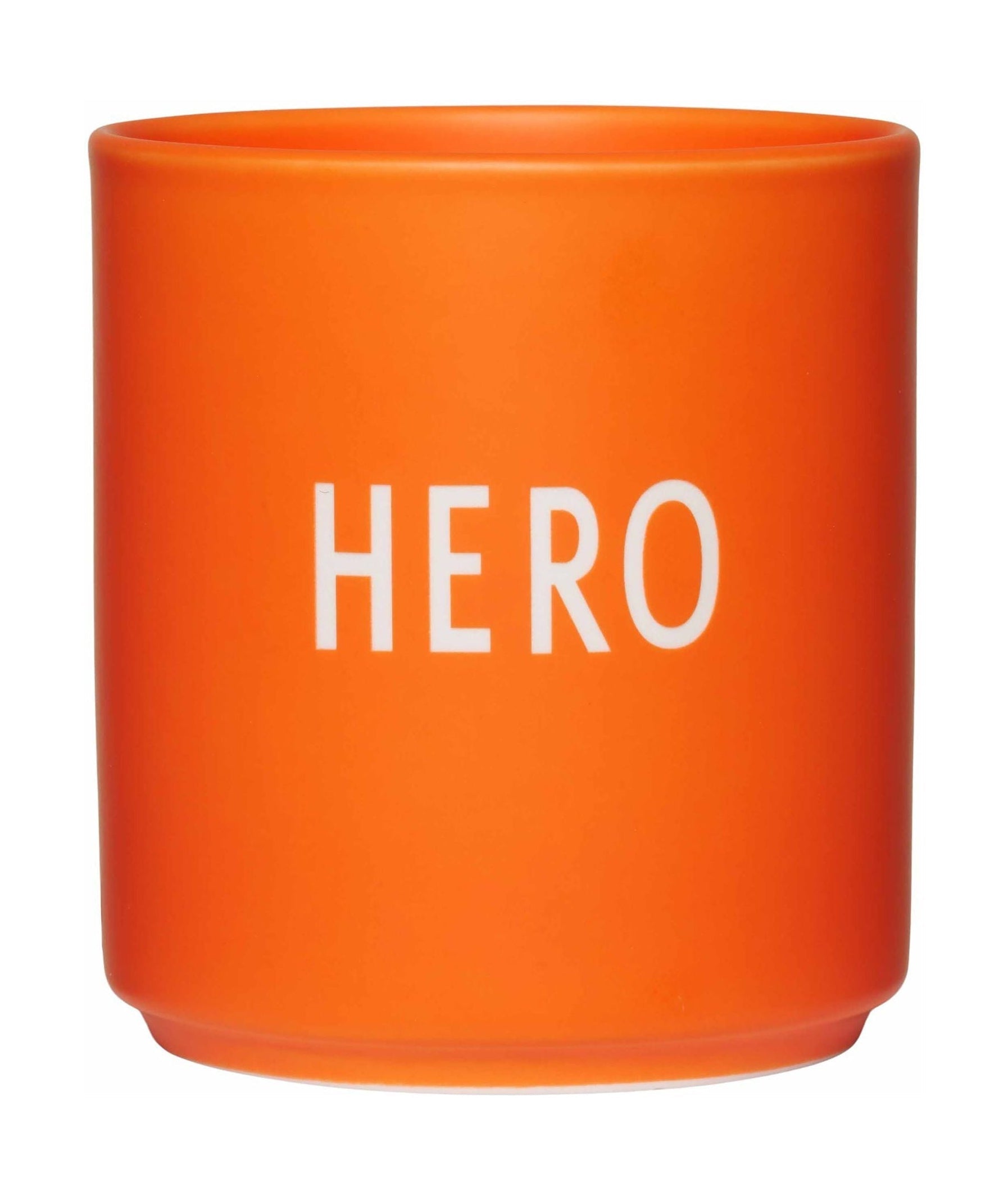 Héros de tasse préféré de la lettre de design, orange