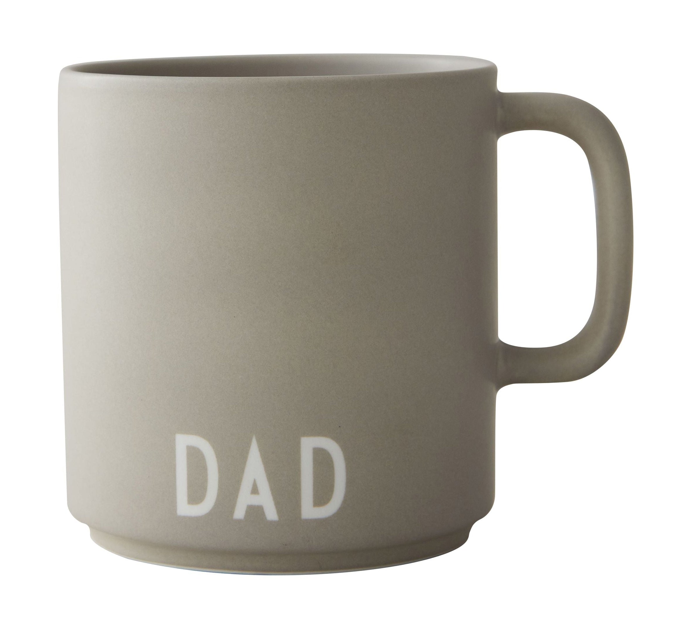 设计字母最喜欢的杯子和哈德爸爸，凉爽的灰色