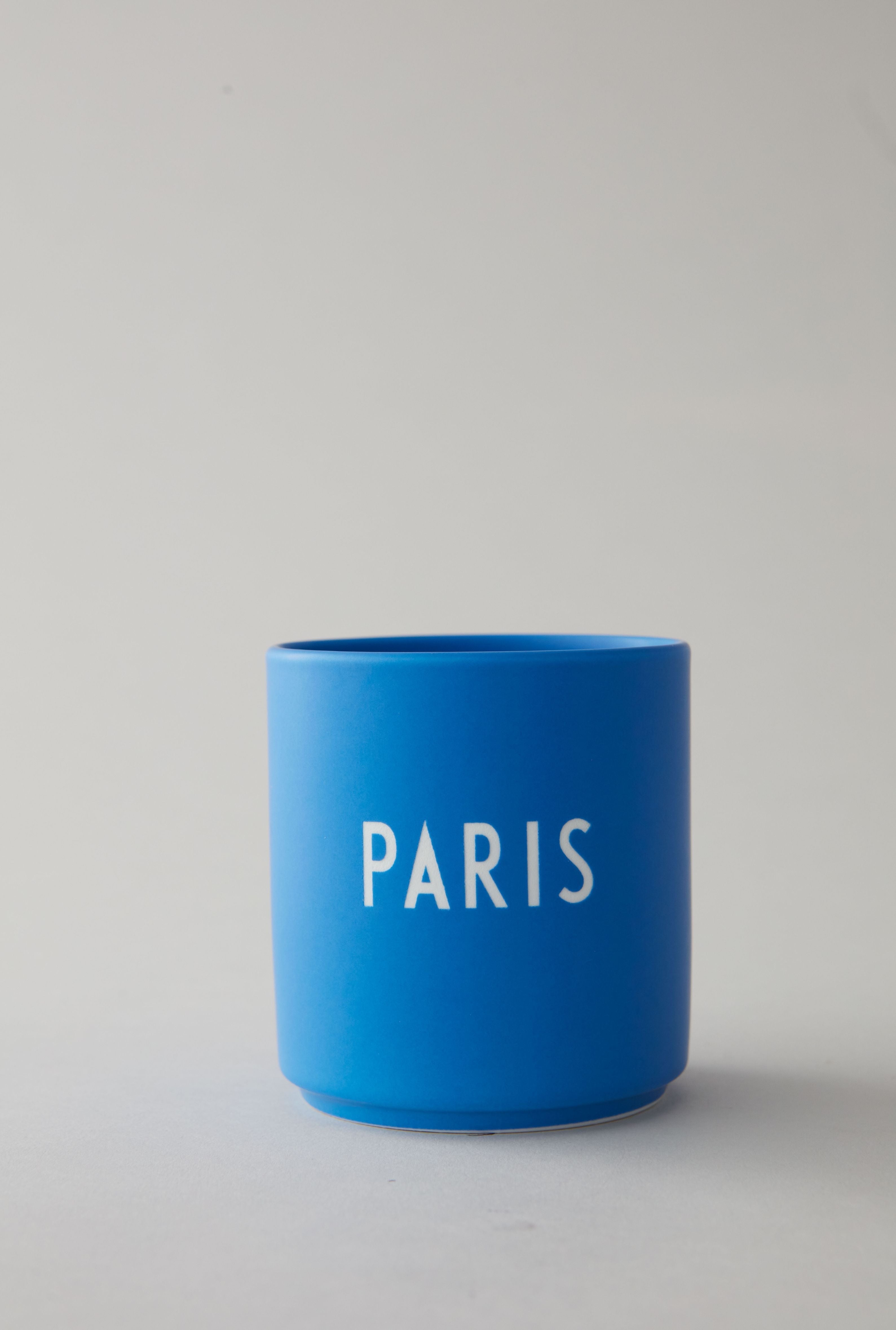 Design Letter's Favorite Mug Paris, Cobalt Blue
