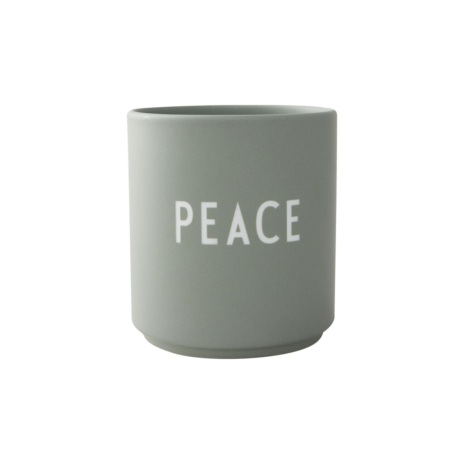 La pace della tazza preferita della lettera di design, verde