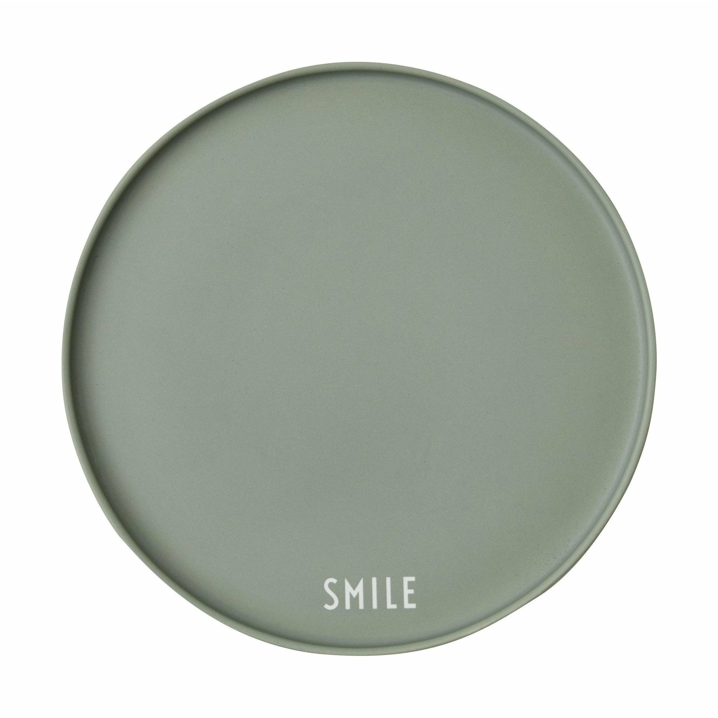 Lettere di design Sorriso della tazza preferita, verde