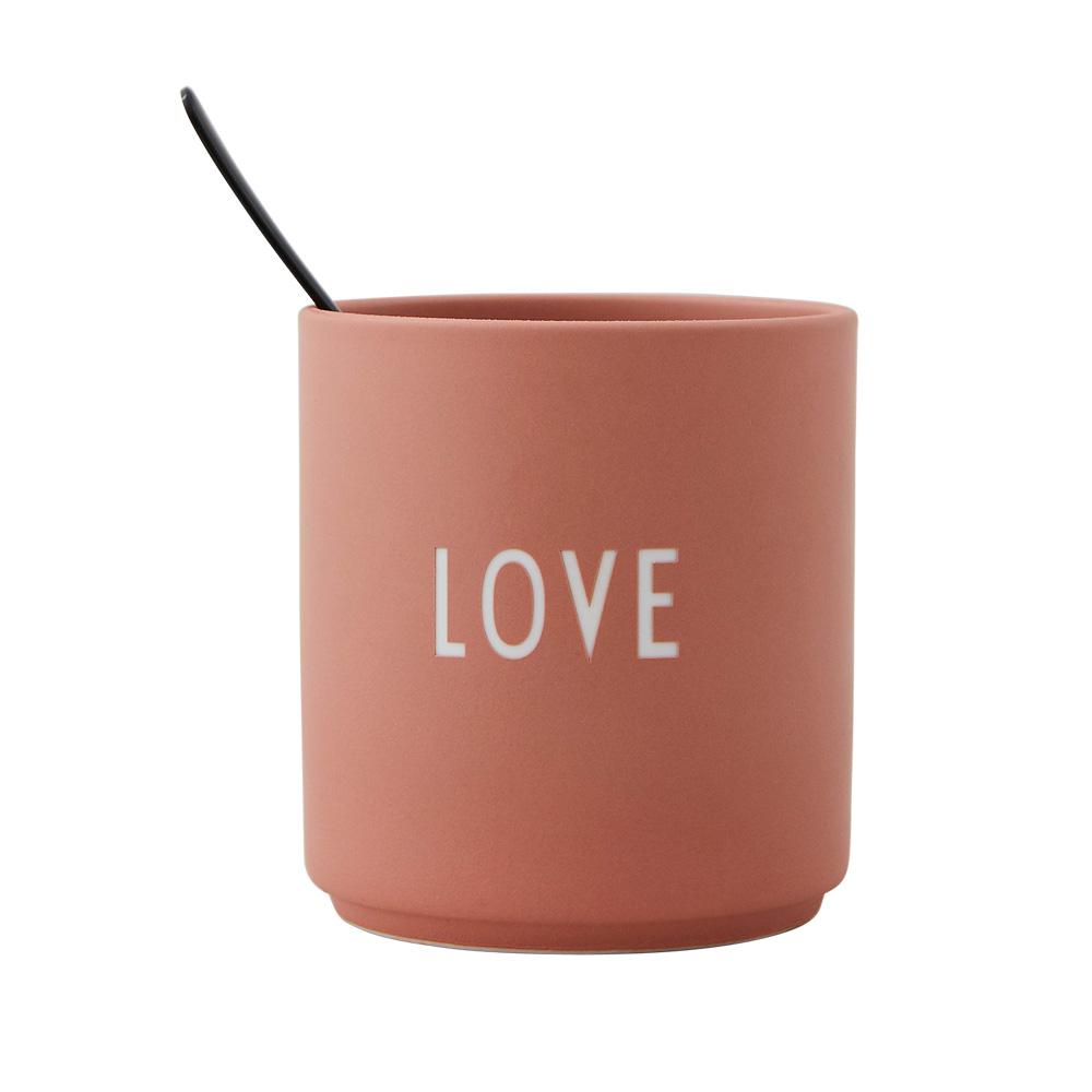 La tazza preferita della lettera di design, amore