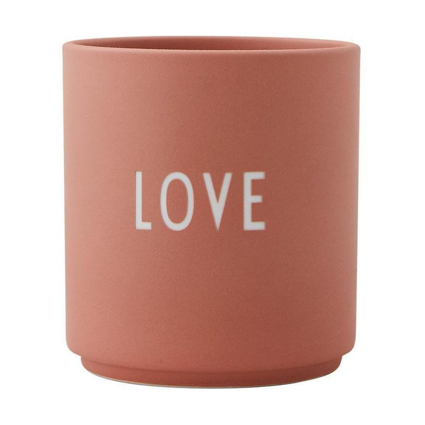 La tazza preferita della lettera di design, amore