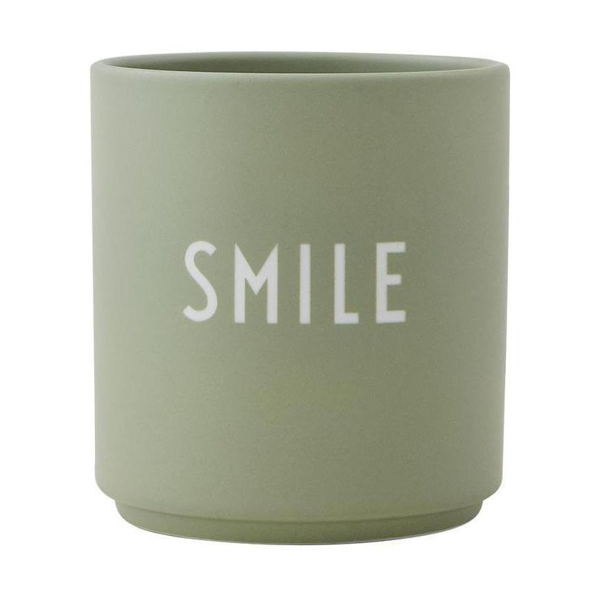 La tazza preferita della lettera di design, sorriso