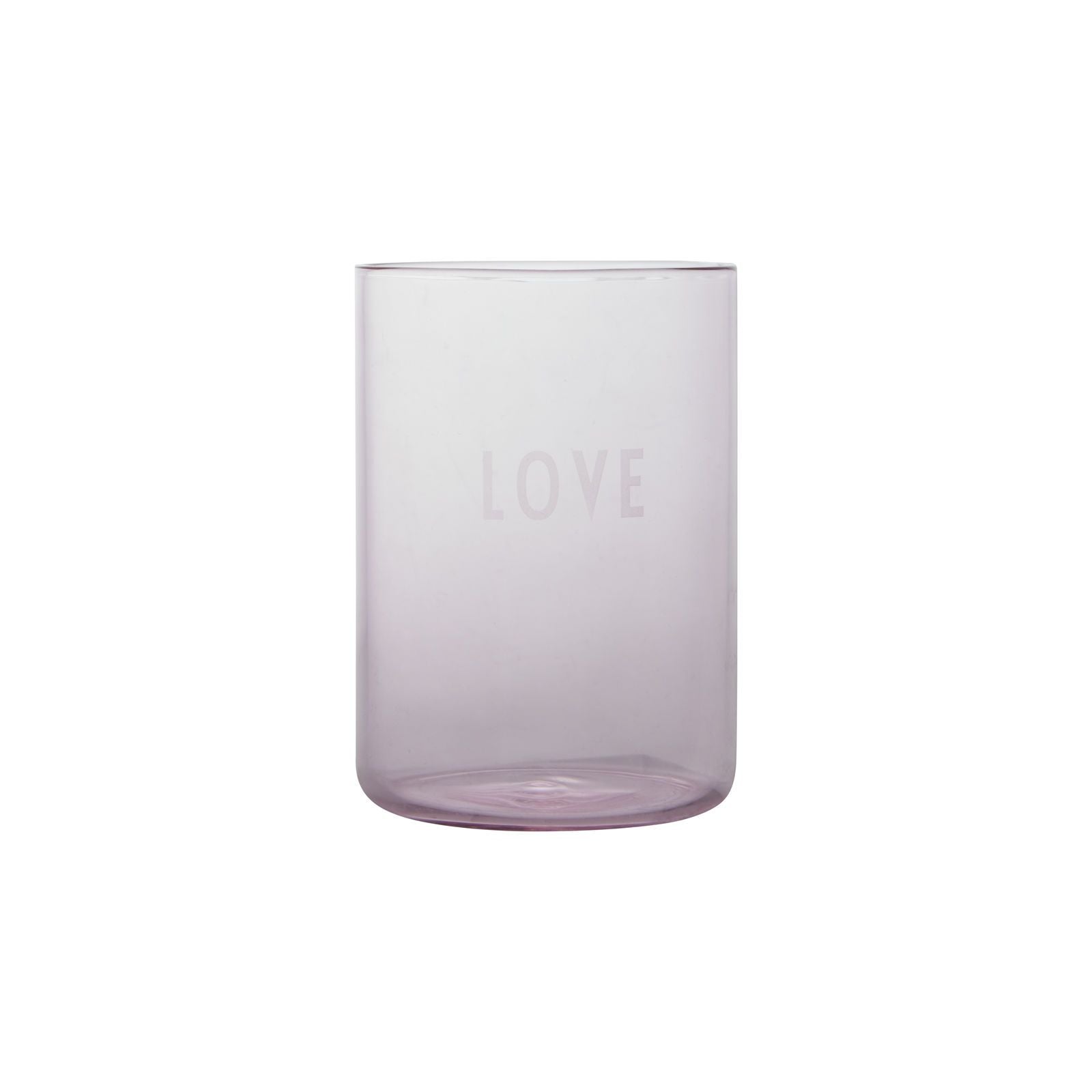 De favoriete drinkglas liefde van designletter, Rose