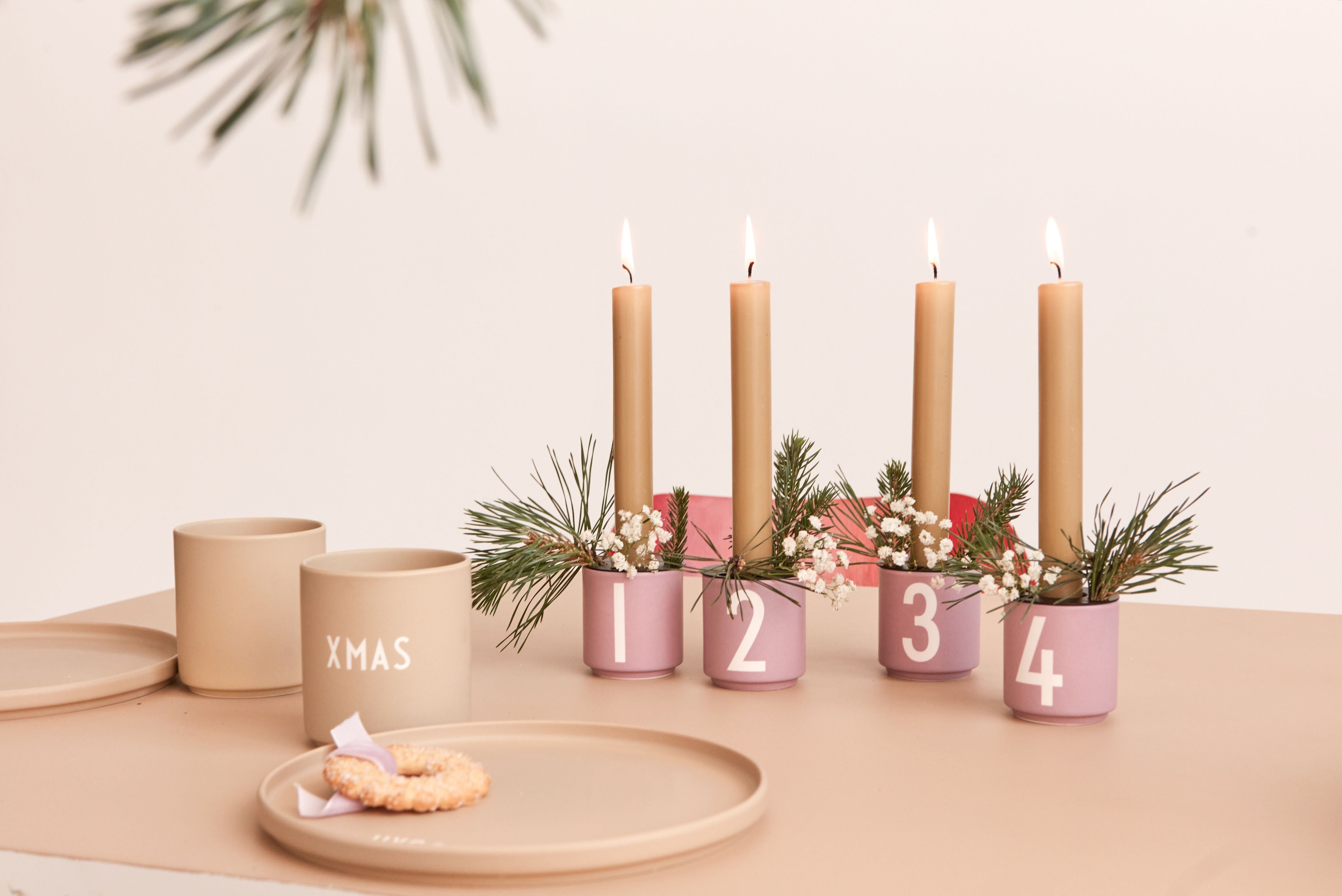 Design Letters Mini Favorite Mug Set Of 4, Lavender