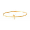 Design Letters My Bangle Y Bangle, 18k Gold Plated Silver
