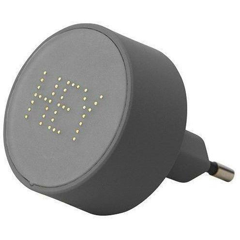 Design Lettere Mycharger Charger con perline hey, grigio