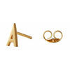 Design Letters Boucle d'oreille avec lettre, or, un