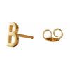 Design Letters Boucle d'oreille avec lettre, or, b