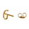 带字母，黄金，G的设计字母耳环