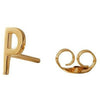 带字母，黄金，P的设计字母耳环