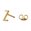 Design Letters Boucle d'oreille avec lettre, or, z
