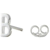 Design Letters Ohrring mit Buchstabe, Silber, B