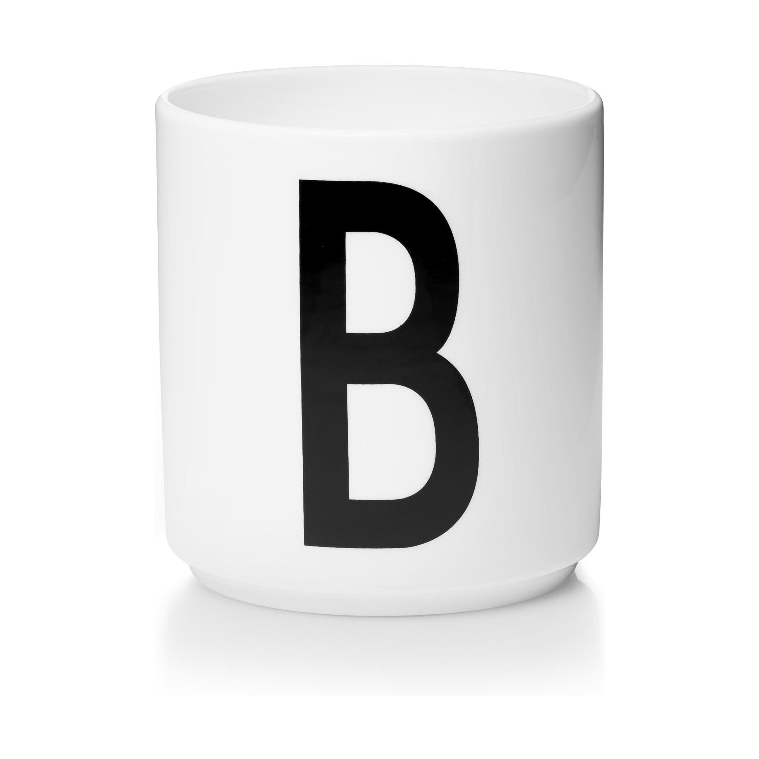 Lettere di design Mug in porcellana personale a z, bianco, b