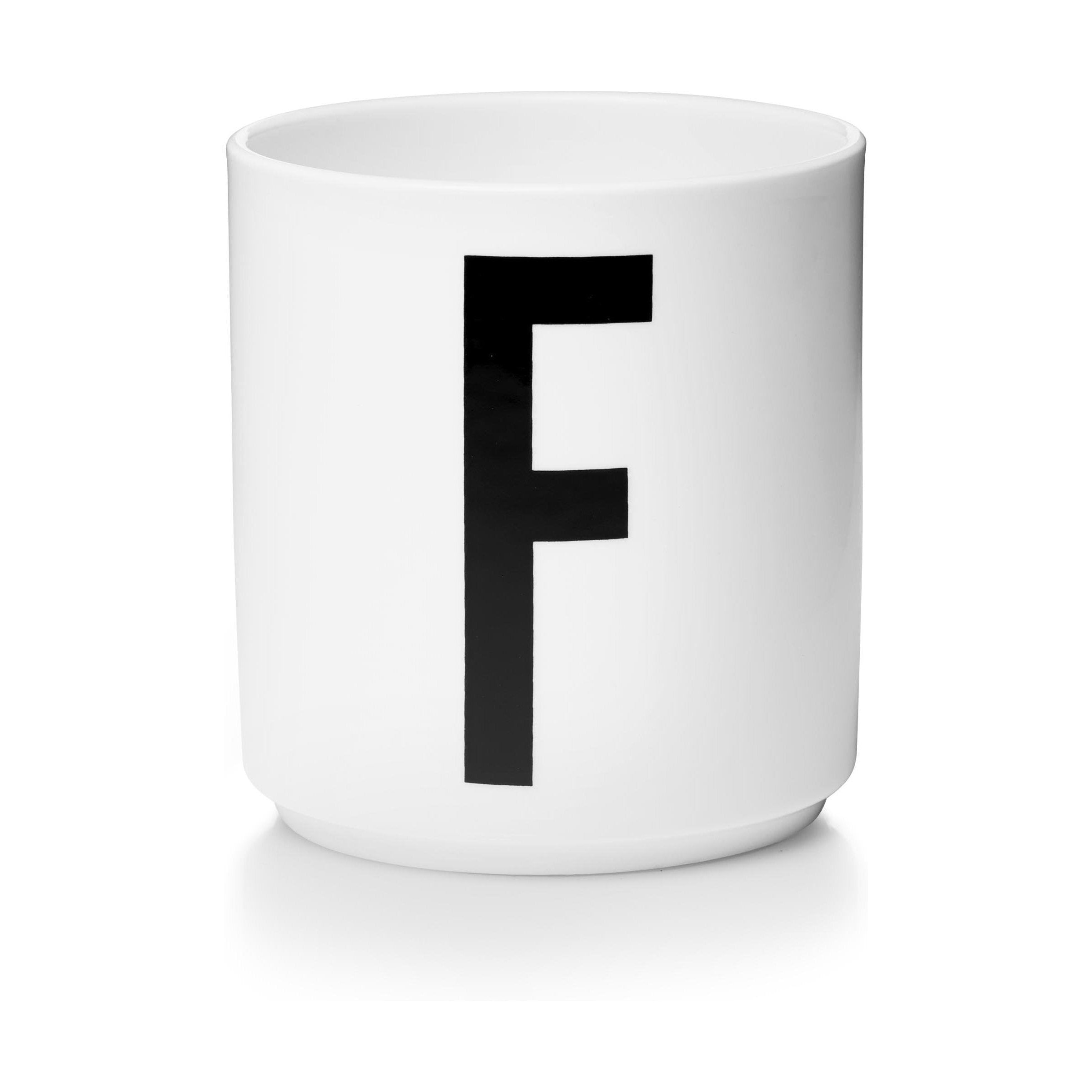设计字母个人瓷器杯A Z，白色，f