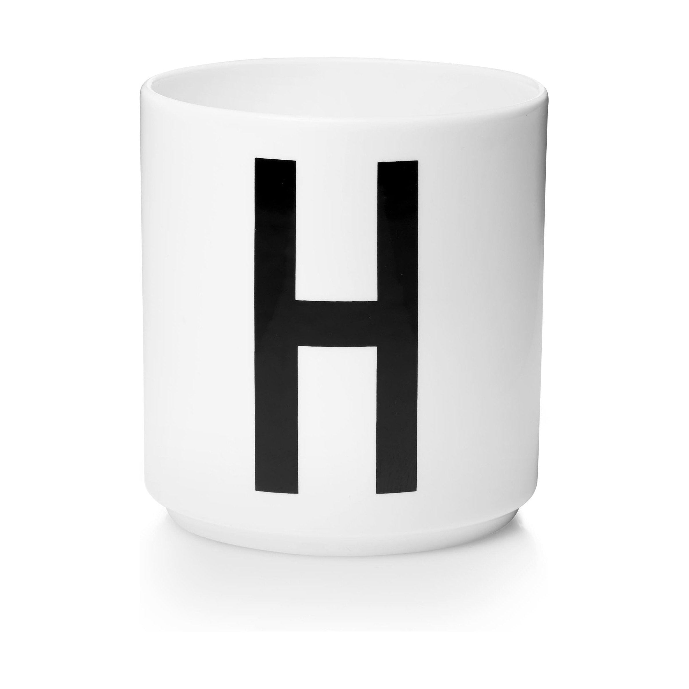 设计字母个人瓷器杯A Z，白色，H