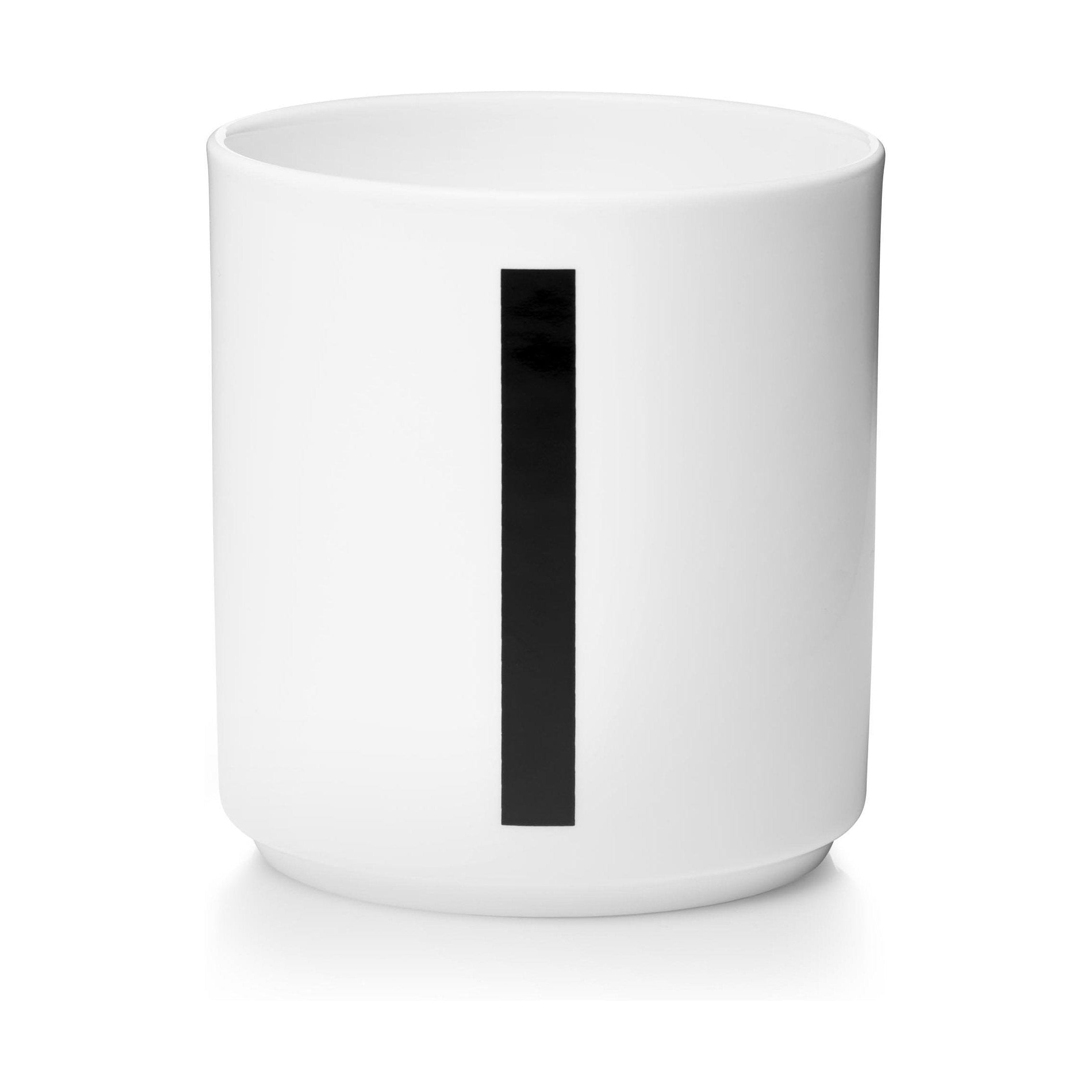 Design Letters Personal Porcelain Mug A Z, White, I