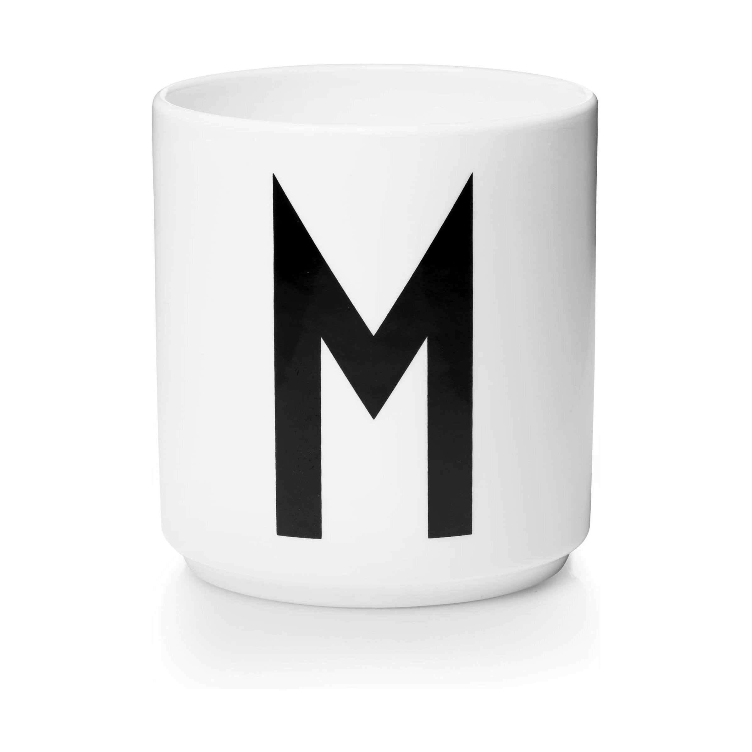 设计字母个人瓷器杯A Z，白色，M