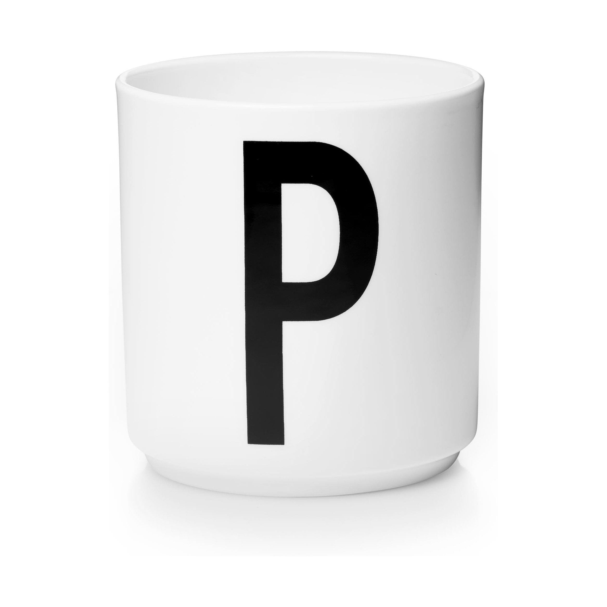 Design Letters Mug in porcellana personale a z, bianco, p