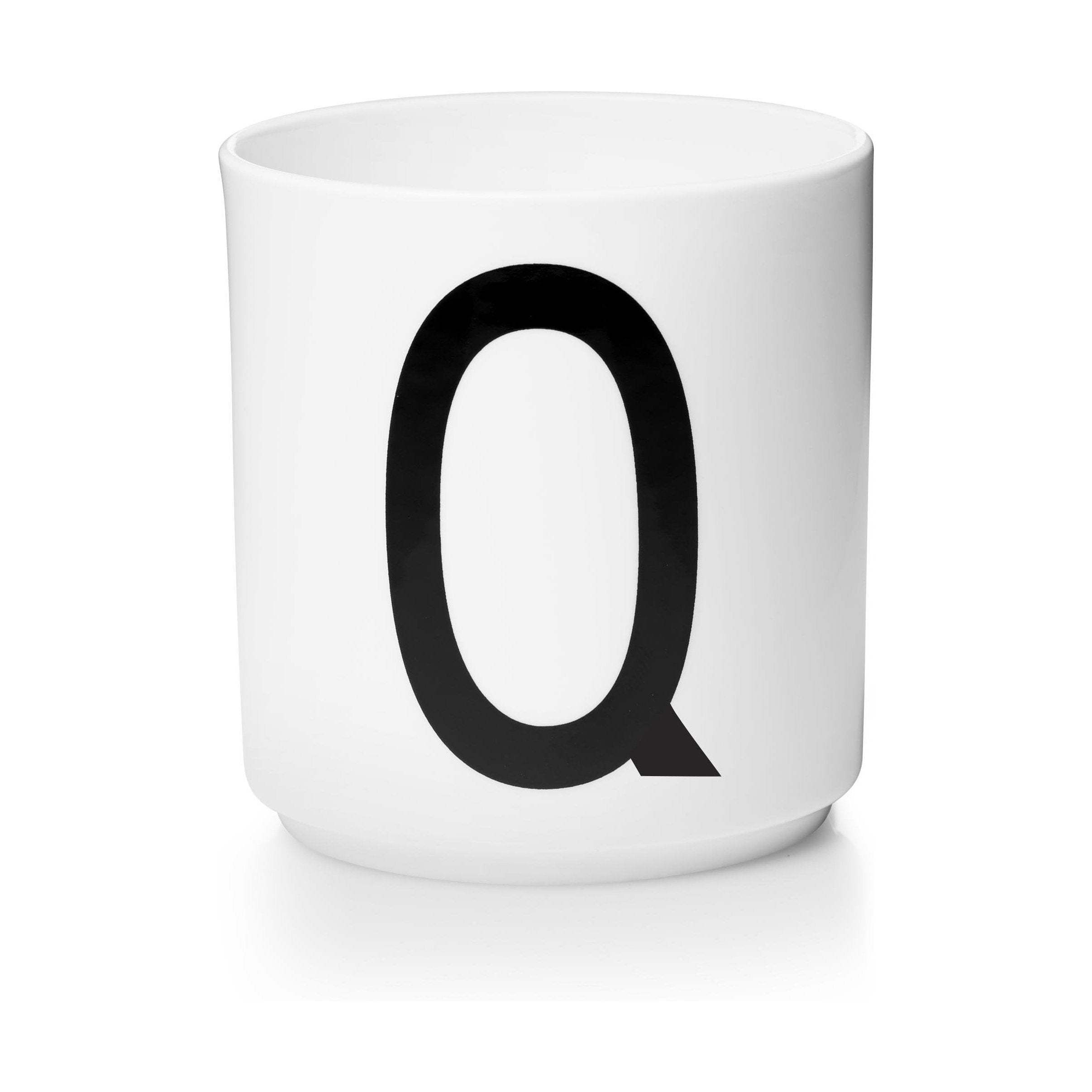 Design Letters Personal Porcelain Mug A Z, White, Q