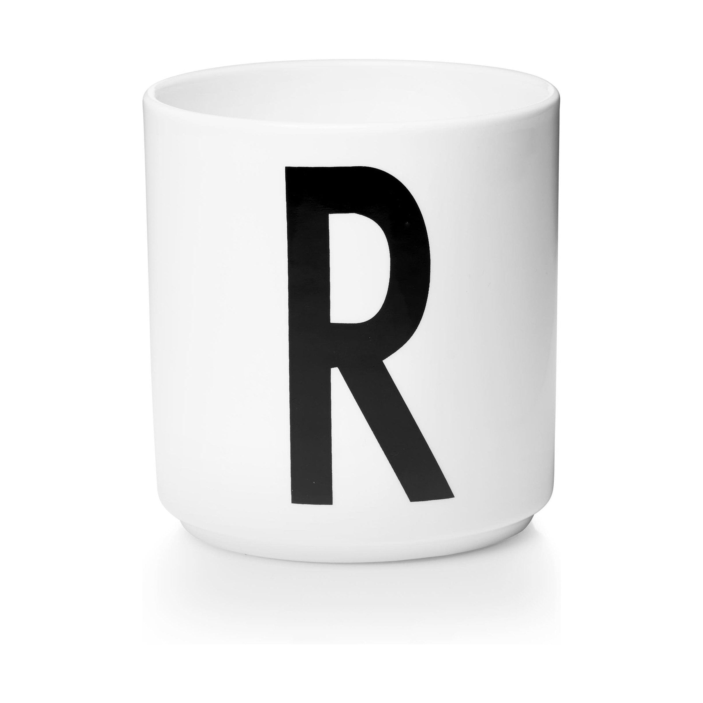 Design Letters Tasse de porcelaine personnelle a z, blanc, r