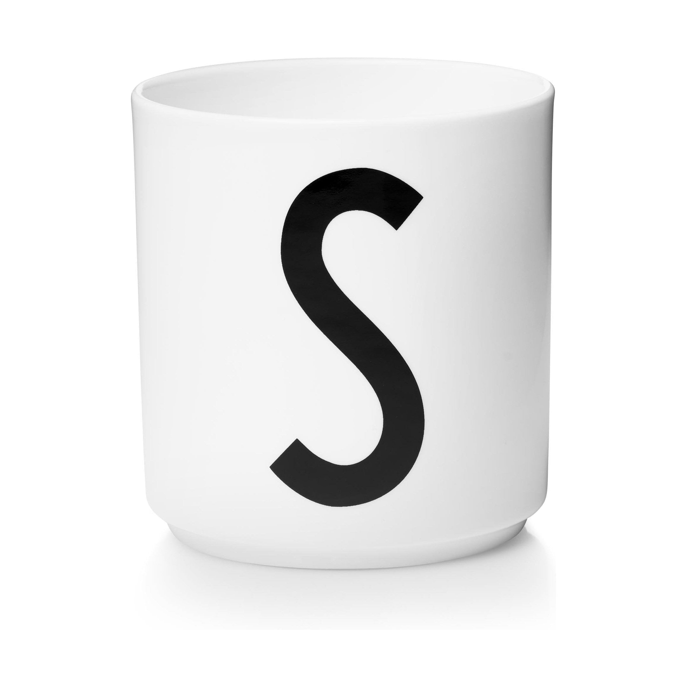 设计字母个人瓷器杯A Z，White，S