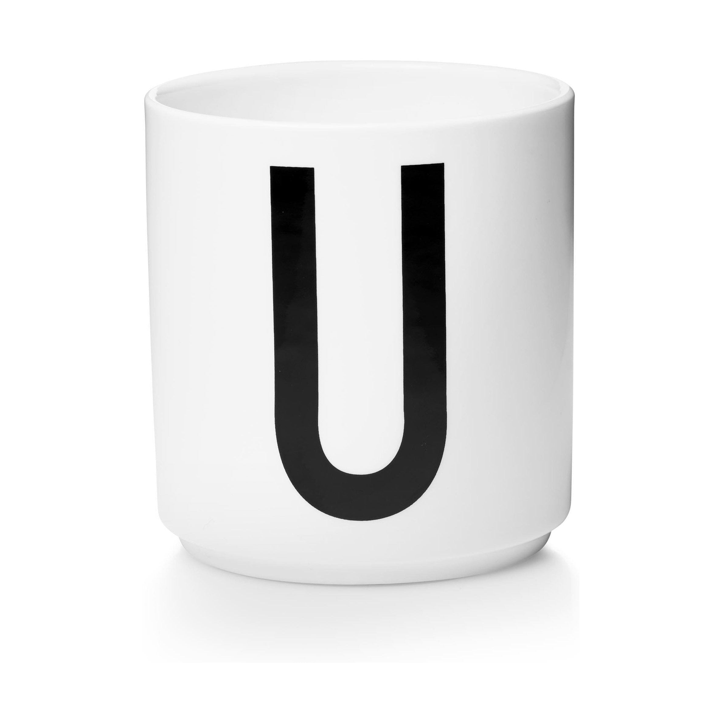 设计字母个人瓷器杯A Z，白色，U