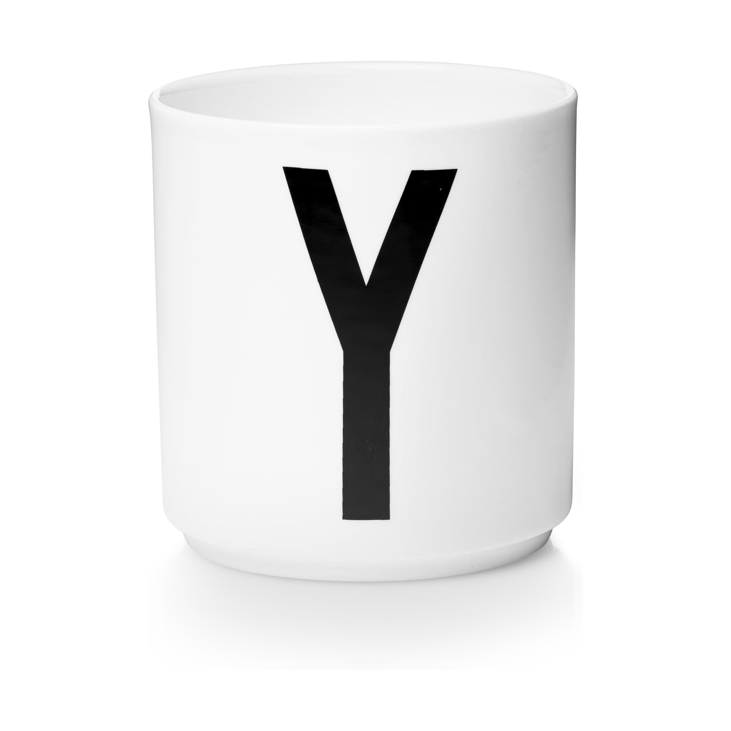 Design Letters Tasse de porcelaine personnelle a z, blanc, y