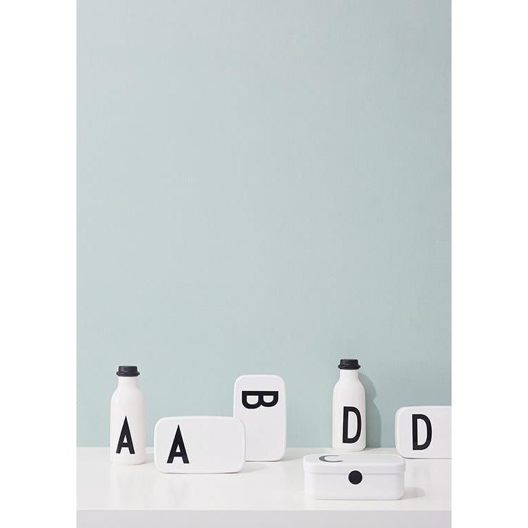 Letras de diseño Botella de agua personal A Z, D